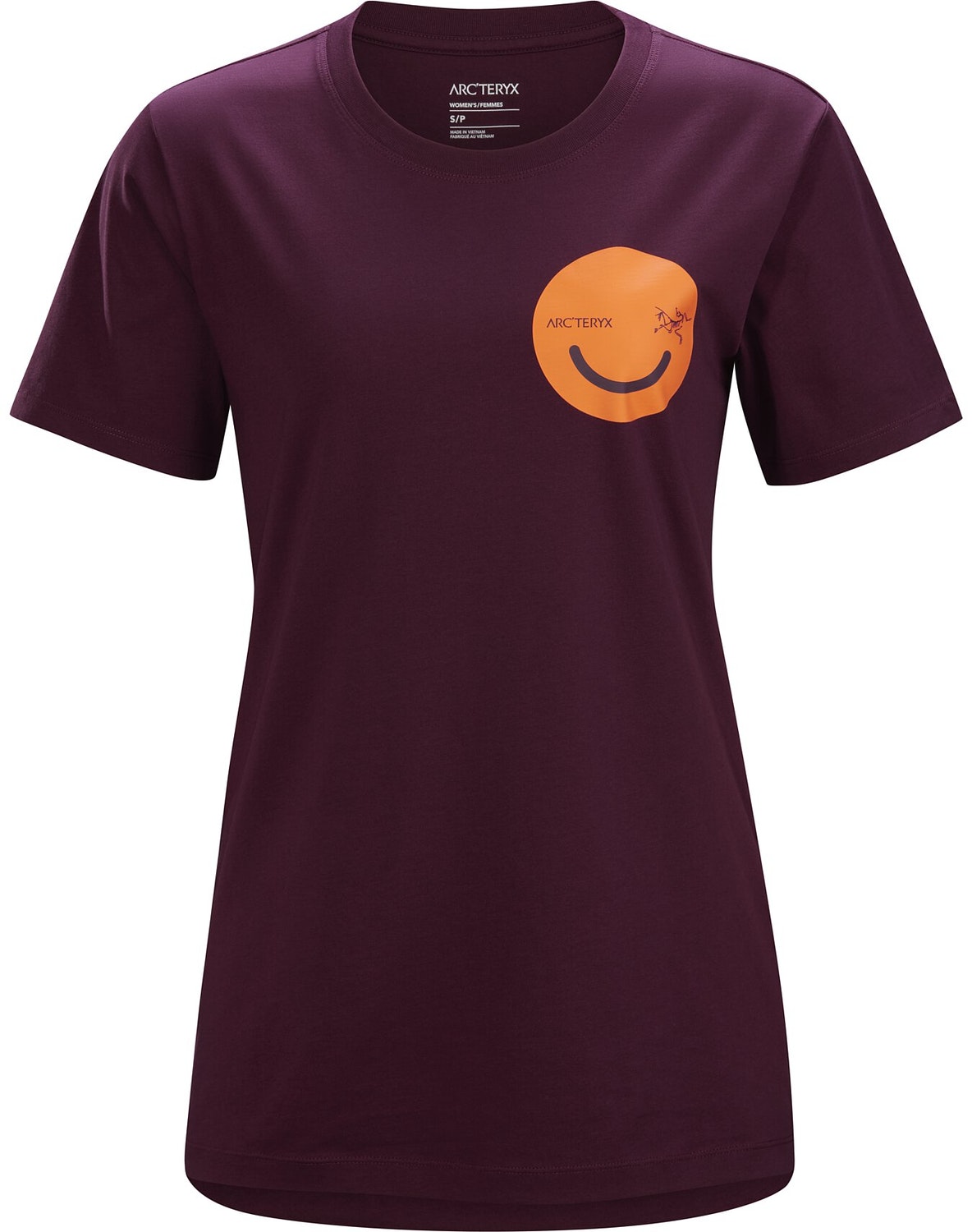 T-shirt Arc'teryx All Smiles Donna Bordeaux - IT-47163159